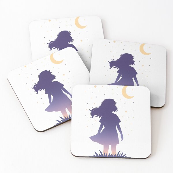Item preview, Girl looking at a Moon designed and sold by Gold Phoenix Adro.