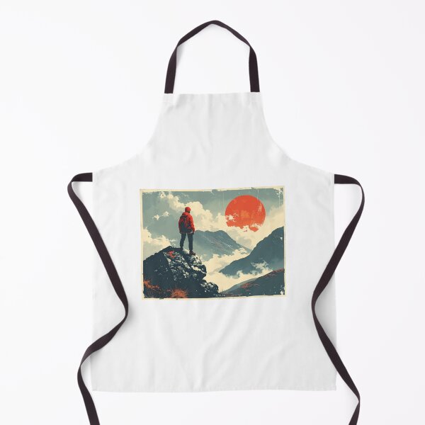 Item preview, Climber Looking Down the Valley designed and sold by AlpineEchos.