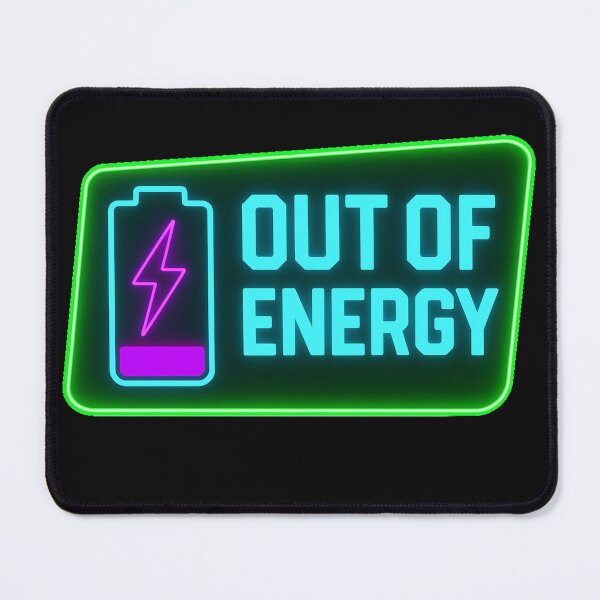 Item preview, OUT OF ENERGY T-Shirt designed and sold by NAJURE.
