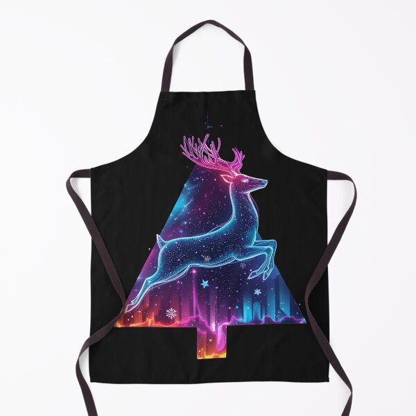 Item preview, Neon Reindeer Galaxy – Futuristic Christmas Tree Design designed and sold by Activity01.