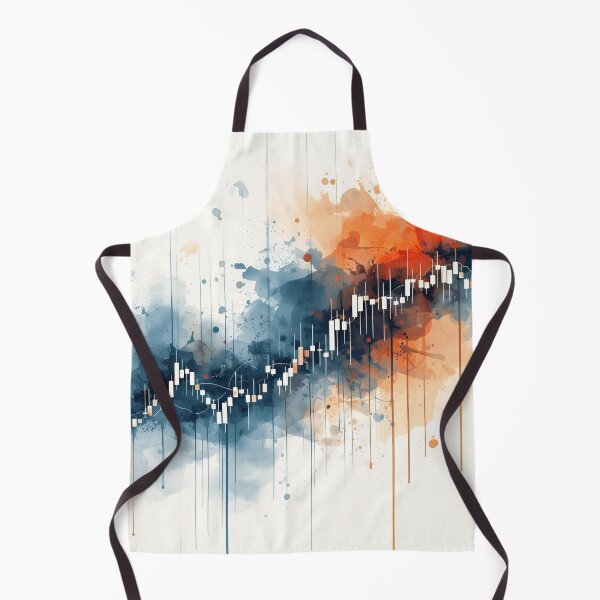 Item preview, Flow of Volatility — Blue & Orange Forex Abstraction, funny, gifts, you,  designed and sold by Ewelina  Niemiec.