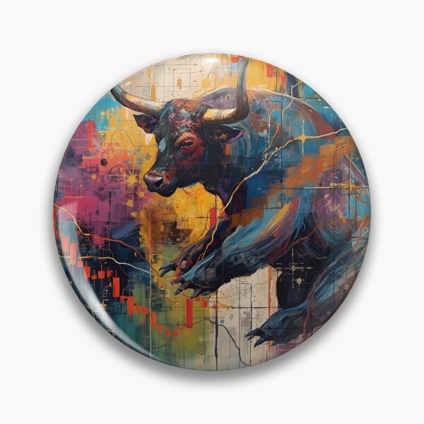 Artikelvorschau, Market Bull — Bunte Forex-Abstraktion, lustig, Geschenke, Sie, Forex, entworfen und verkauft von Ewelina Niemiec.