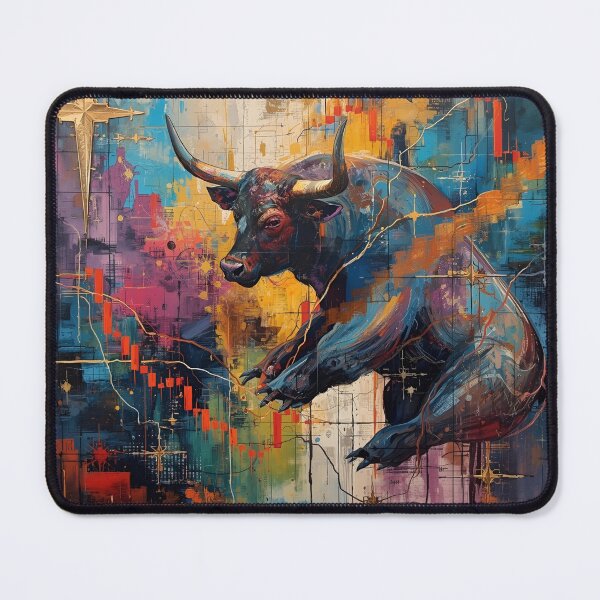 Item preview, Market Bull — Abstracción colorida de Forex, divertido, regalos, tú, forex, designed and sold by Ewelina Niemiec.