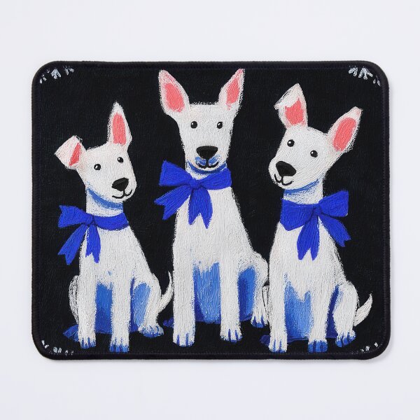 Item preview, Elegant Swiss Shepherds in Winter Folk Art designed and sold by Flying Doggo.