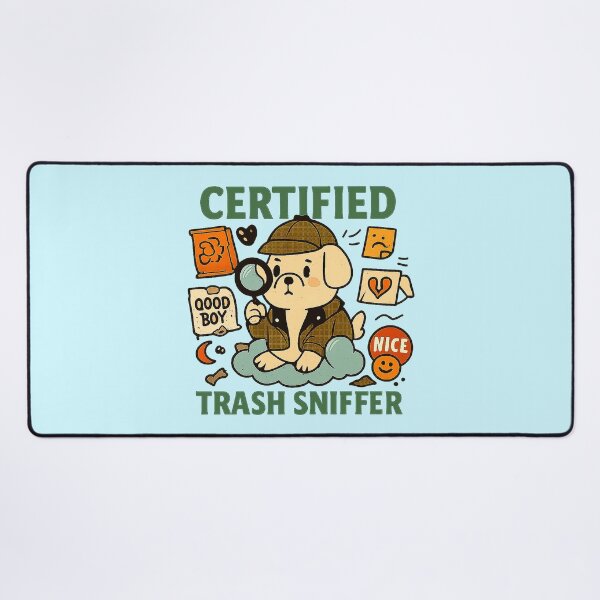 Item preview, Certified Trash Sniffer – Emotional Detective Dog Design designed and sold by SanPedroArt.