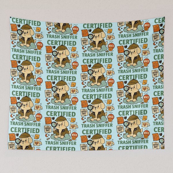 Item preview, Certified Trash Sniffer – Emotional Detective Dog Design designed and sold by SanPedroArt.