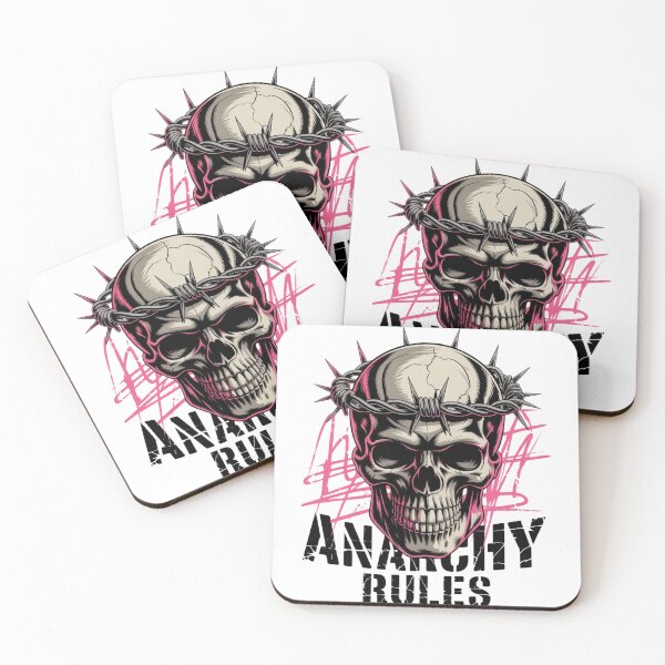 Item preview, Anarchy Skull Punk Grunge Revival T-Shirt - Distressed Goth Sticker designed and sold by GeniePixel.