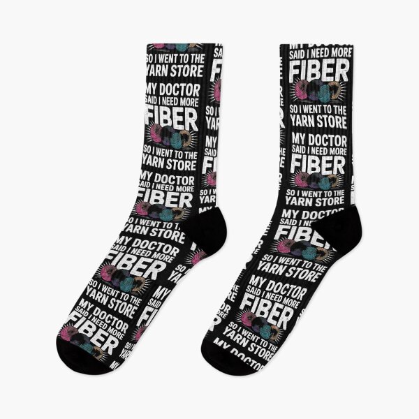 Item preview, Funny Yarn Lover Crochet Humor - Doctor Said More Fiber designed and sold by Gogetgiggles.