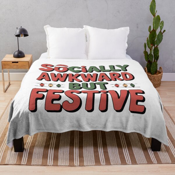 Item preview, Socially Awkward But Festive designed and sold by HueGarden.