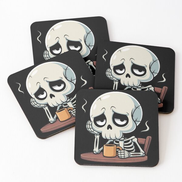 Item preview, Caffeinated Skeleton designed and sold by Prints-by-Olaf.