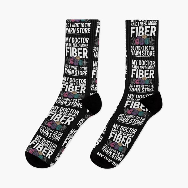Item preview, Funny Yarn Lover Crochet Humor - Doctor Said More Fiber designed and sold by Gogetgiggles.