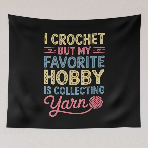 Item preview, Funny Crochet Lover Collecting Yarn Design - Hobbies and Crafts designed and sold by Gogetgiggles.