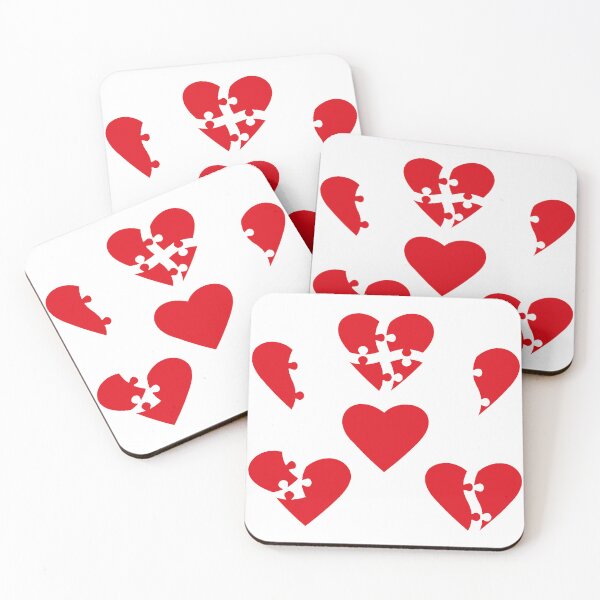 Item preview, Red heart-shaped puzzles. Valentine's Day designed and sold by NataliaVVV.