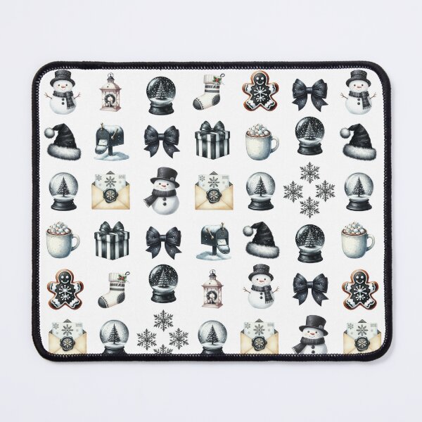 Item preview, Black & White Christmas Whimsy by The Achy Artist designed and sold by TheAchyArtist.
