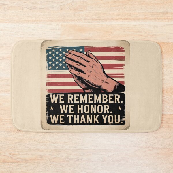 Item preview, We Remember We Honor We Thank You – Veterans Day designed and sold by Prints-by-Olaf.
