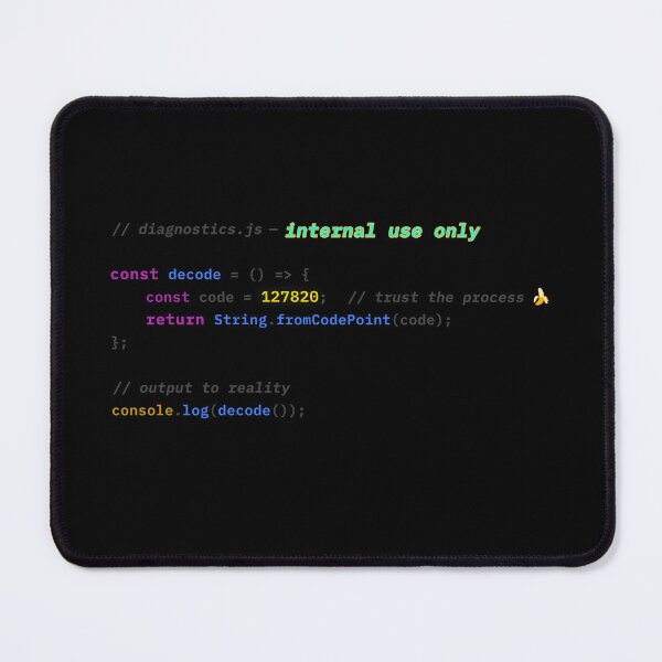 Item preview, Trust the Process Banana Code | JS Diagnostic | Programmer Humor T-Shirt | Sarcastic Dev Gift | Secret Banana Easter Egg designed and sold by S.S.S.