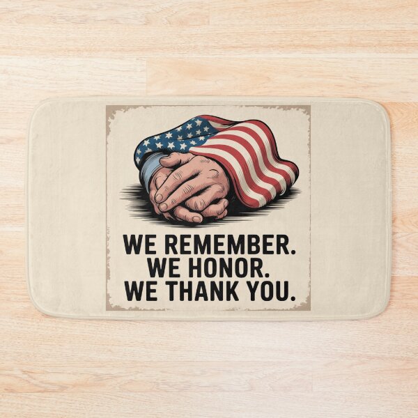 Item preview, We Remember We Honor We Thank You – Veterans Day designed and sold by Prints-by-Olaf.
