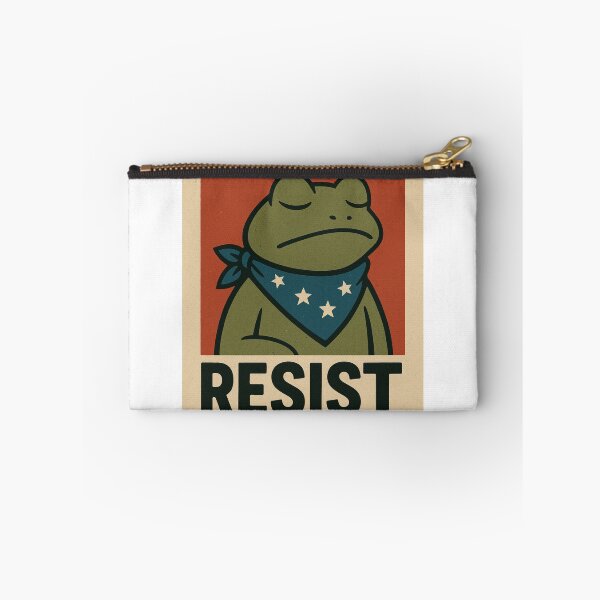 Item preview, The Viral Portland Frog Protester: Symbol of Resistance and Humor designed and sold by Lorande.