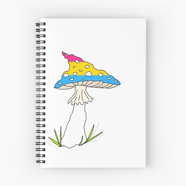 Aperçu de l'œuvre Champignon de la fierté pansexuelle créée et vendue par mymapuddle.