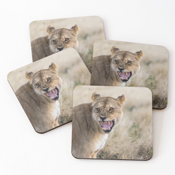 Item preview, Stand Down — Lioness Defending Her Cubs (Etosha, Namibia) designed and sold by DavideAntoniani.