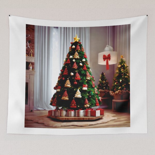 Item preview, Teddy Bear Christmas with a Tree.  designed and sold by Zofia Sosnecka.