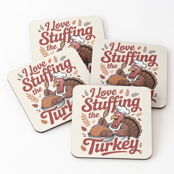 Item preview, I Love Stuffing the Turkey Throw Pillow | Funny Thanksgiving funny t-shirt 2025 designed and sold by merchfun2.