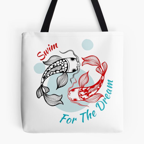 Item preview, T-shirt poisson koi Yin Yang Dessin à l'encre T-shirt de différentes tailles et couleurs designed and sold by karim00.