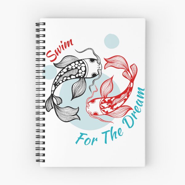 Item preview, T-shirt poisson koi Yin Yang Dessin à l'encre T-shirt de différentes tailles et couleurs designed and sold by karim00.