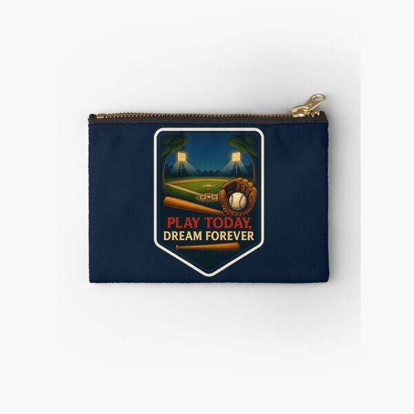 Item preview, Play Today, Dream Forever - Motivational Baseball Design designed and sold by Blaze & Trail Creative.