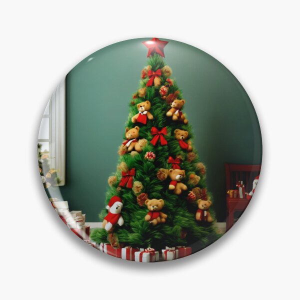 Item preview, A Teddy Bear Christmas with a Tree.  designed and sold by Zofia Sosnecka.