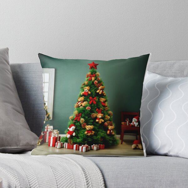 Item preview, A Teddy Bear Christmas with a Tree.  designed and sold by Zofia Sosnecka.