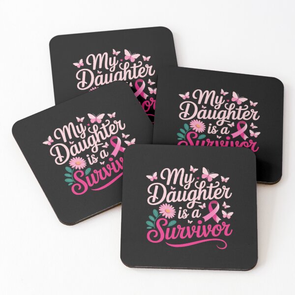 Item preview, My Daughter is a Survivor - Breast Cancer Awareness Design designed and sold by Gogetgiggles.