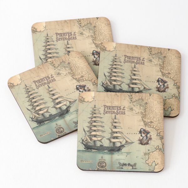 Item preview, Pirates of the seven seas designed and sold by Stencil Crafts.