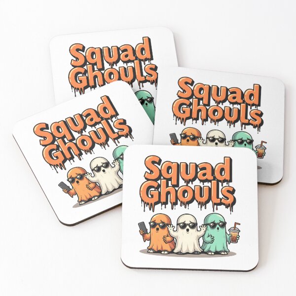 Item preview, Squad Ghouls Halloween T-Shirt – Urban Cute Ghosts with Boba and Sunglasses designed and sold by relso.