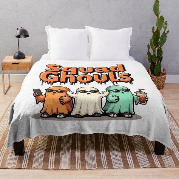 Item preview, Squad Ghouls Halloween T-Shirt – Urban Cute Ghosts with Boba and Sunglasses designed and sold by relso.