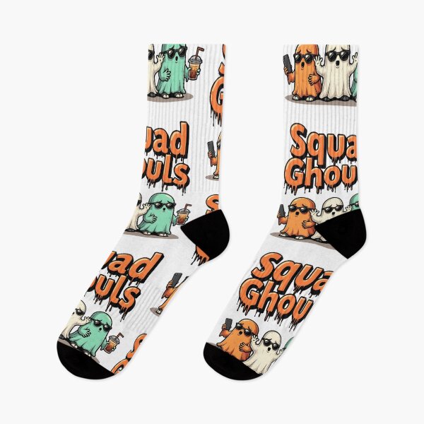 Item preview, Squad Ghouls Halloween T-Shirt – Urban Cute Ghosts with Boba and Sunglasses designed and sold by relso.