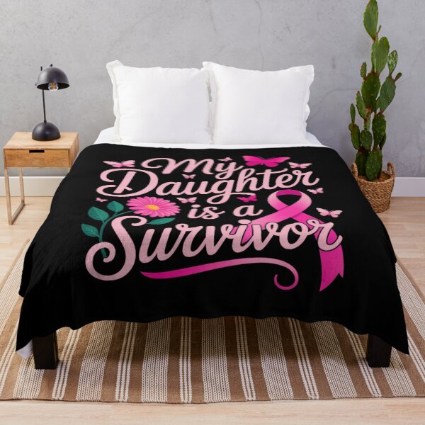 Item preview, My Daughter is a Survivor - Breast Cancer Awareness Design designed and sold by Gogetgiggles.