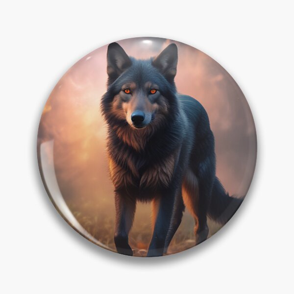 Item preview, Fierce Wolf at Sunset designed and sold by Help De Helpers.