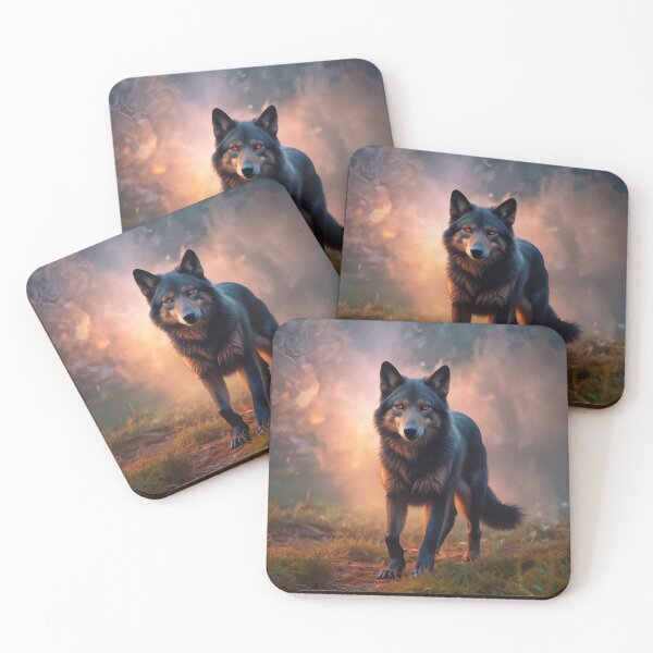 Item preview, Fierce Wolf at Sunset designed and sold by Help De Helpers.