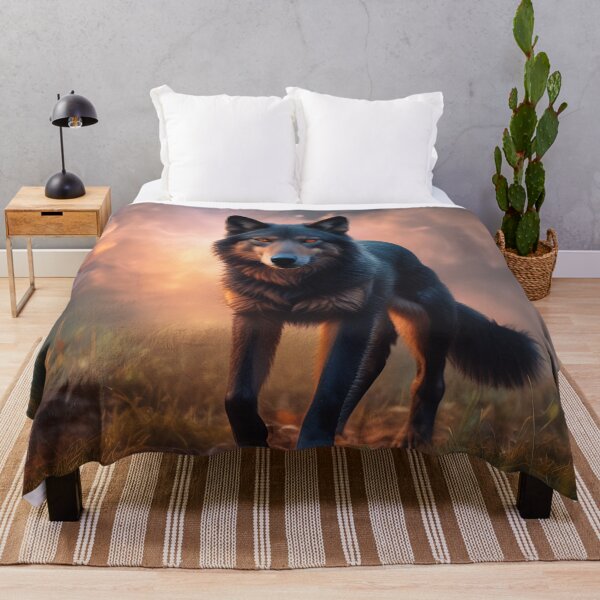 Item preview, Fierce Wolf at Sunset designed and sold by Help De Helpers.
