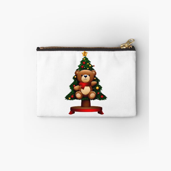 Item preview, Teddy Bear Christmas with a Tree.  designed and sold by Zofia Sosnecka.