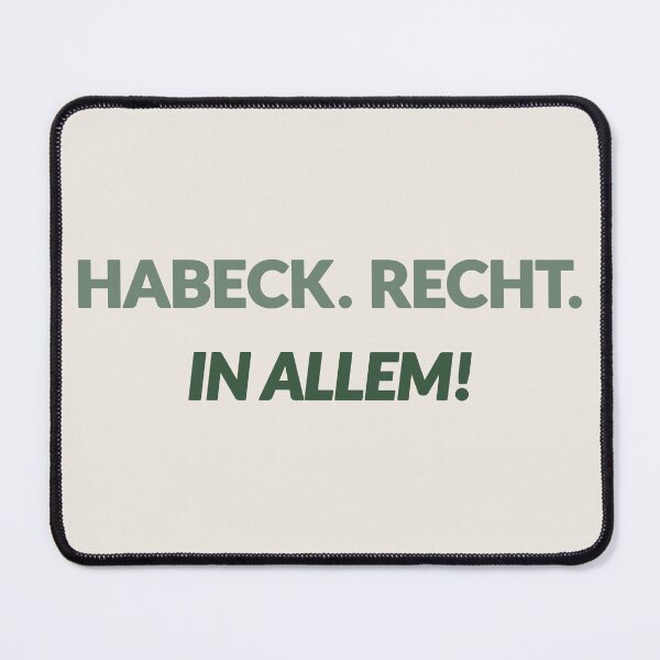 Item preview, HABECK. RIGHT. IN EVERYTHING! – minimalist political statement designed and sold by VariousGoodies.