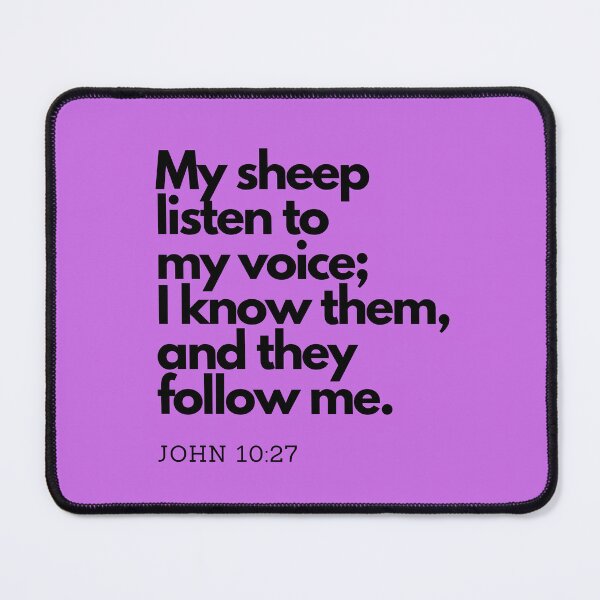 Item preview, John 10:27 Bible Verse Minimalist Wall Art – Christian Home Decor (NIV) designed and sold by Animals, Nature & Landscapes.