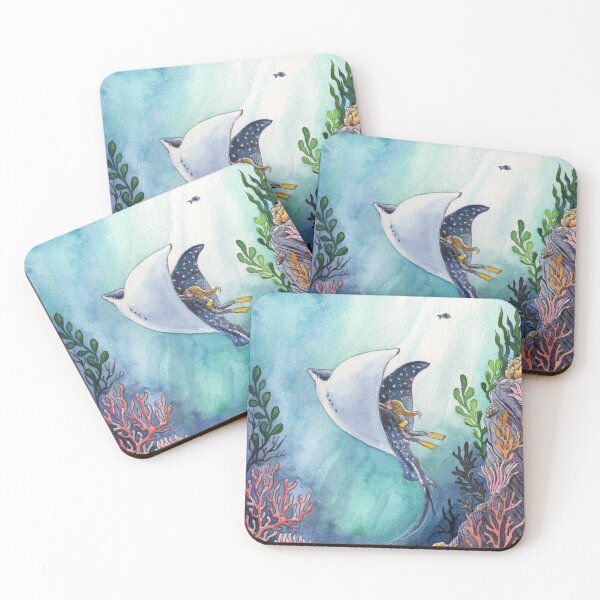 Item preview, 11 Stingray in the deep ocean  designed and sold by Gaia Marfurt.