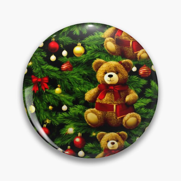 Item preview, A Teddy Bear Christmas with a Tree.  designed and sold by Zofia Sosnecka.