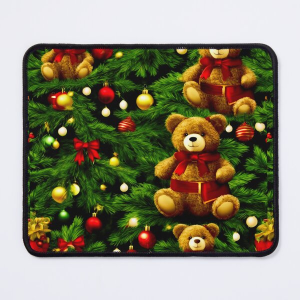 Item preview, A Teddy Bear Christmas with a Tree.  designed and sold by Zofia Sosnecka.