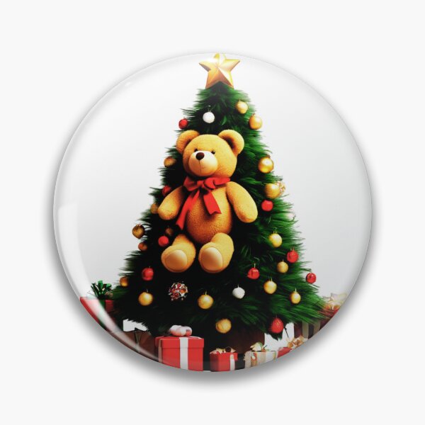 Item preview, A Teddy Bear Christmas with a Tree.  designed and sold by Zofia Sosnecka.