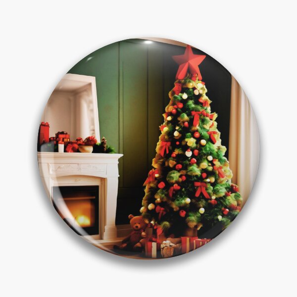 Item preview, A Teddy Bear Christmas with a Tree.  designed and sold by Zofia Sosnecka.