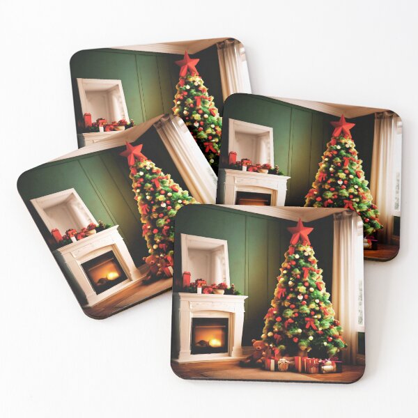 Item preview, A Teddy Bear Christmas with a Tree.  designed and sold by Zofia Sosnecka.