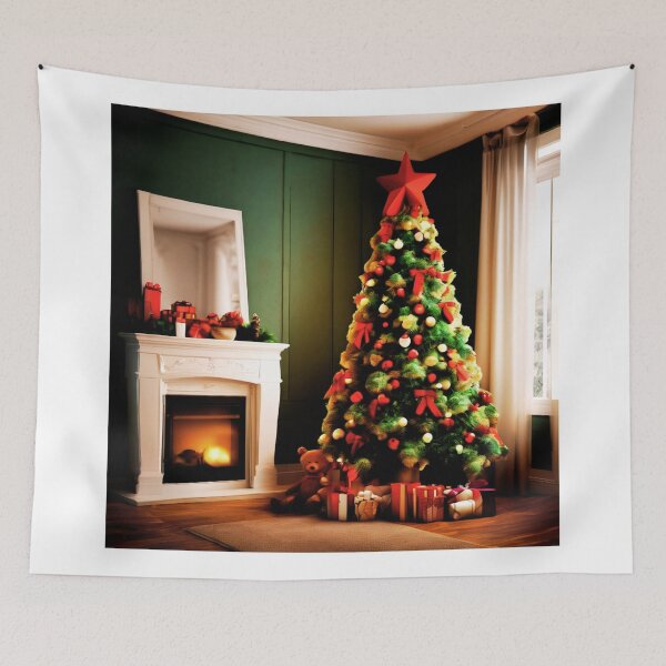 Item preview, A Teddy Bear Christmas with a Tree.  designed and sold by Zofia Sosnecka.